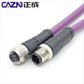 CAZN M12 5Pin Female Male Shielded Unshielded  Cable Assembly PVC PUR